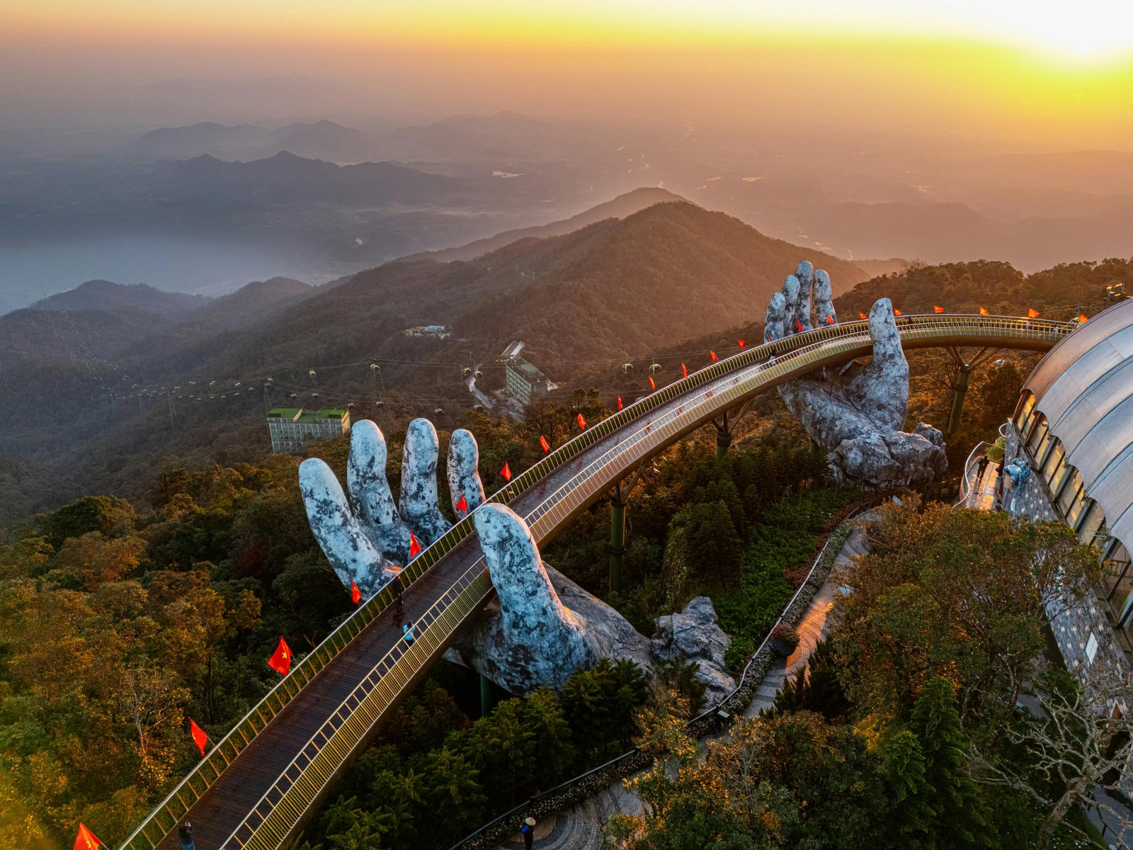 Golden Bridge in Vietnam Ba Na Hills