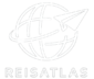 logo van reisatlas in het wit