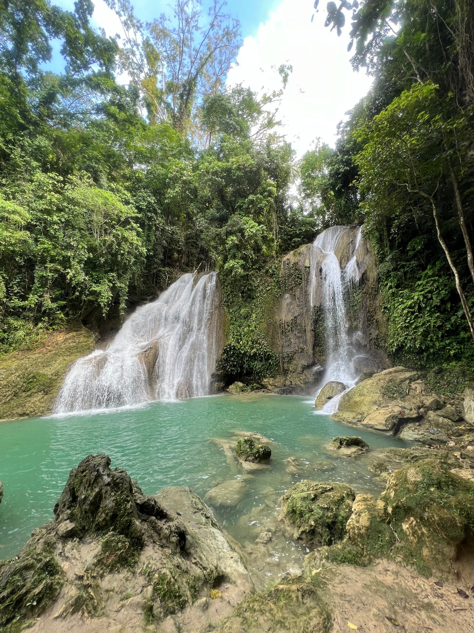 Pahangog Falls op Bohol in de Filipijnen