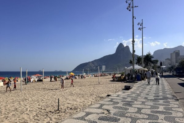 Het golfpatroon op de boulevard van Copacabana