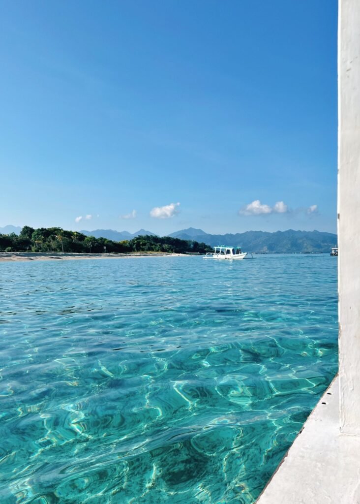 Turquoise water bij de Gili-eilanden
