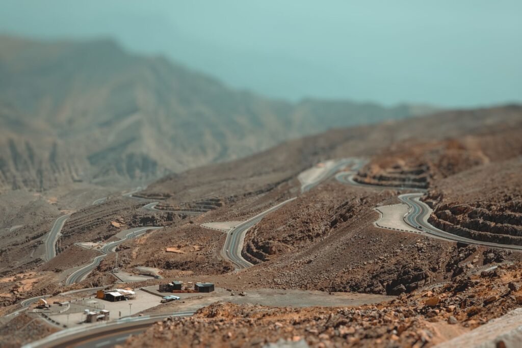 Bergweg naar Jebel Jais