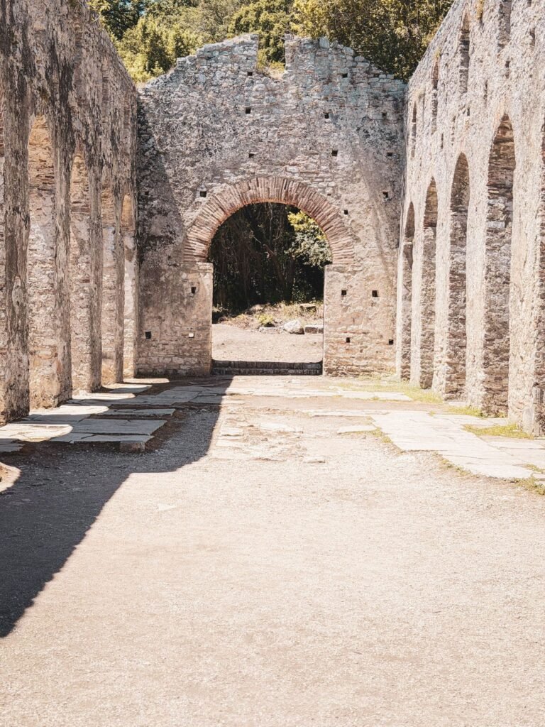 Stenen ruïnes in Butrint