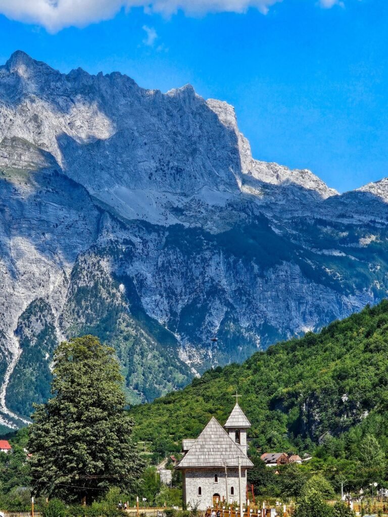 Berglandschap in Theth