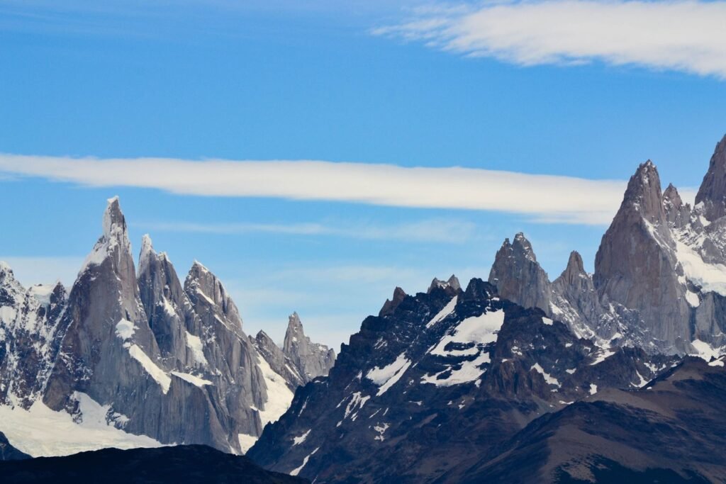 Pieken van het Fitz Roy-massief in Patagonië