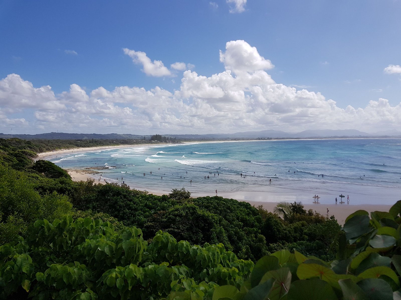 Byron Bay vanaf de heuvel