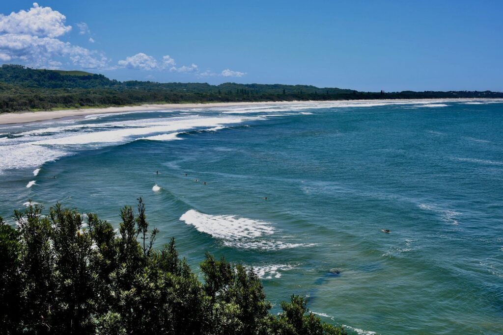 Strand en golven bij Byron Bay