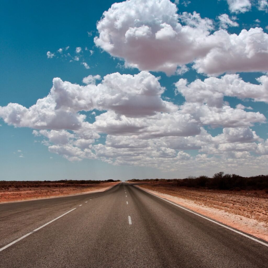Weg door het Australische binnenland