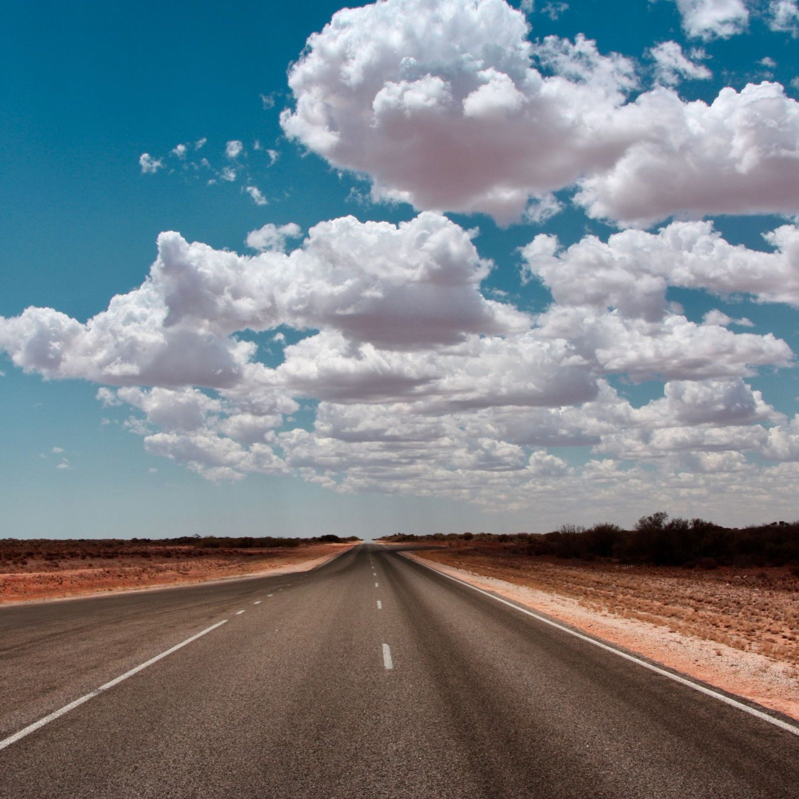 Weg door het Australische binnenland