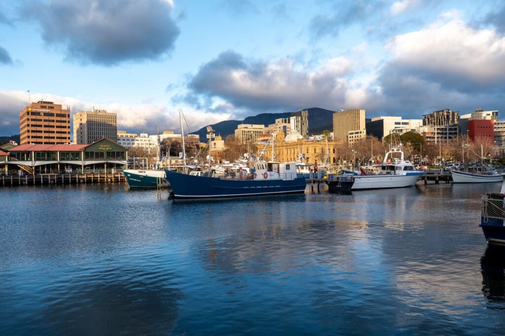 De haven van Hobart