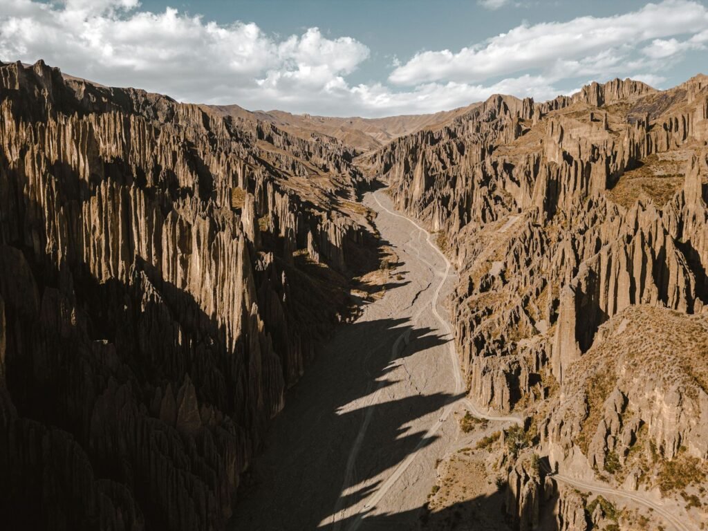 Rotsformaties in het Valle de las Ánimas bij La Paz