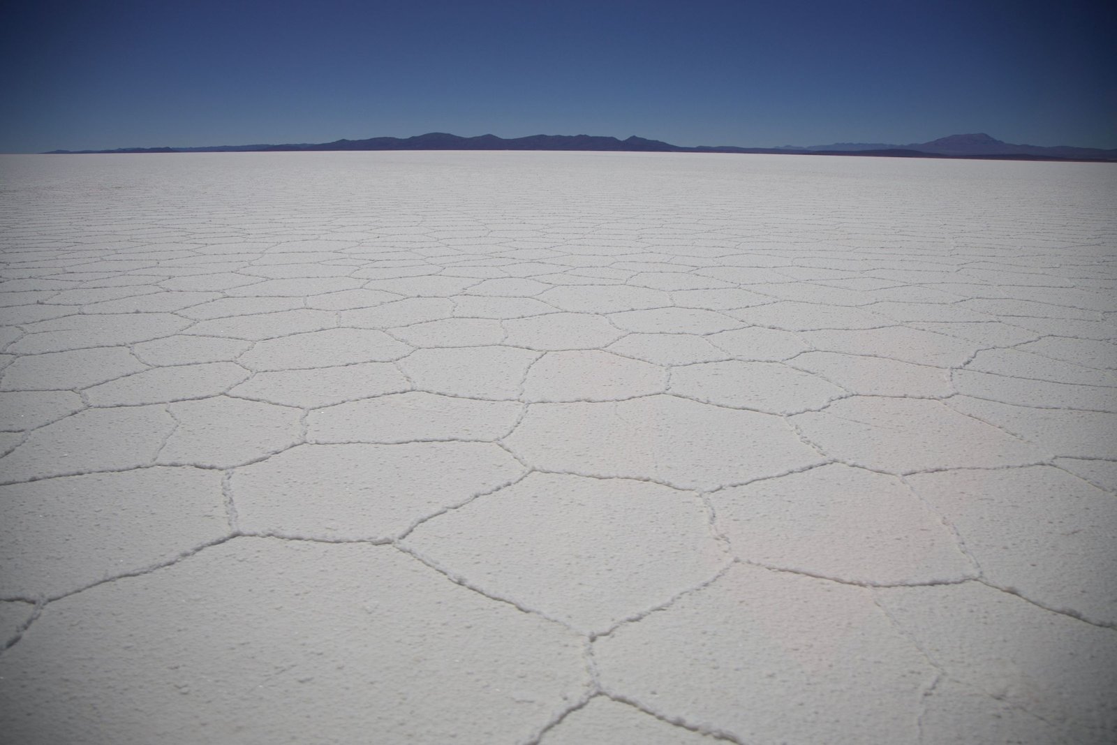 Zoutzeshoeken op de Salar de Uyuni