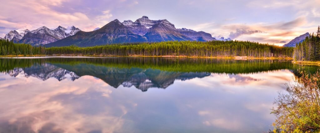 Herbert Lake in Banff National Park
