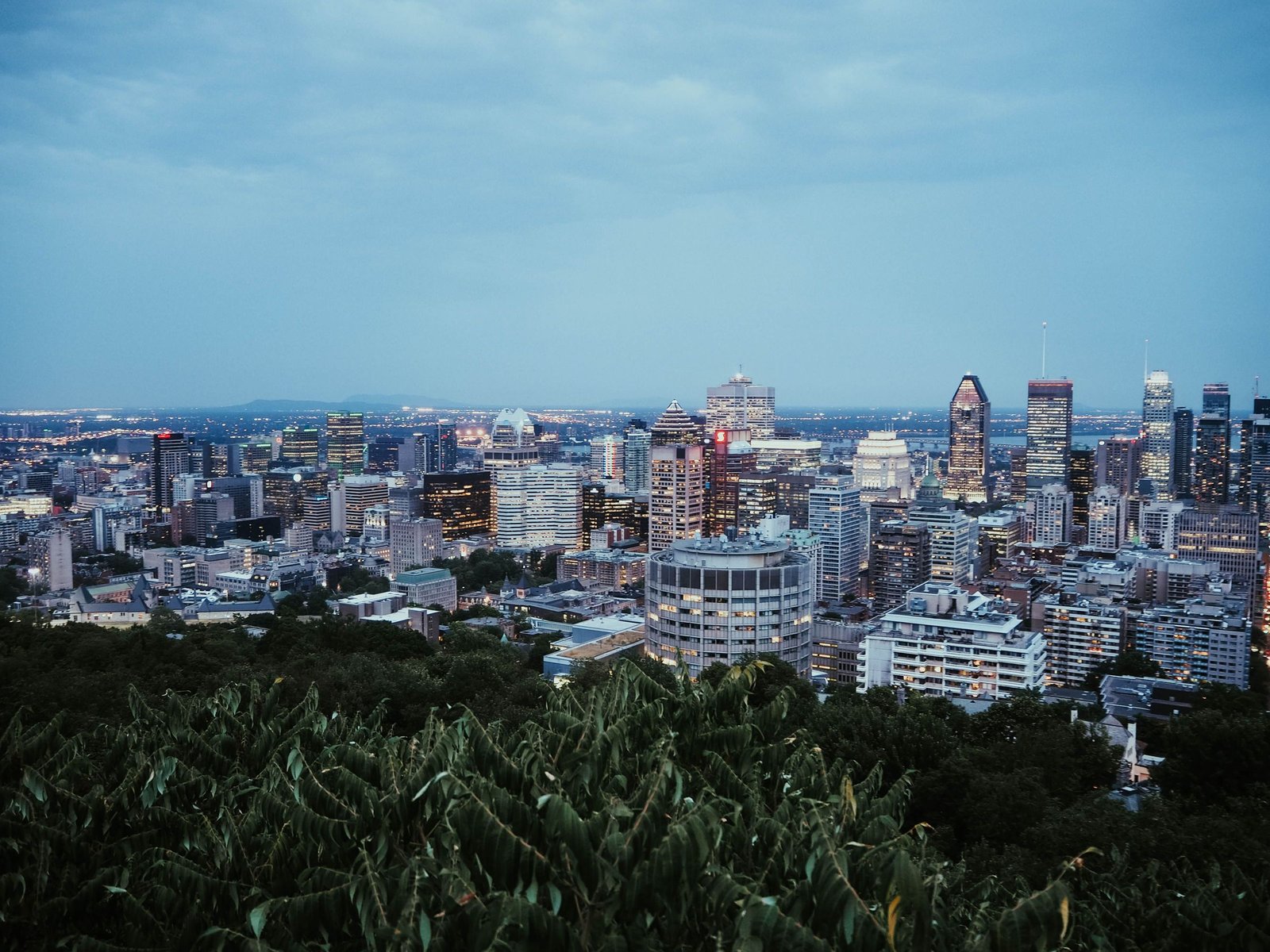 Uitzicht over Montreal vanaf de Mont Royal