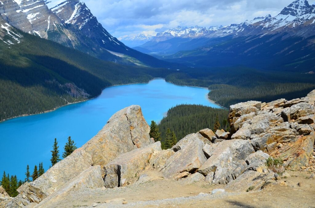 Peyto Lake langs de Icefields Parkway