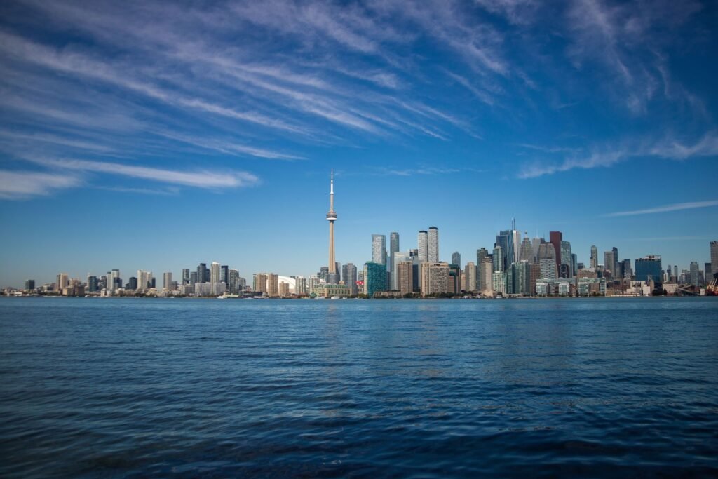 Skyline van Toronto vanaf het water