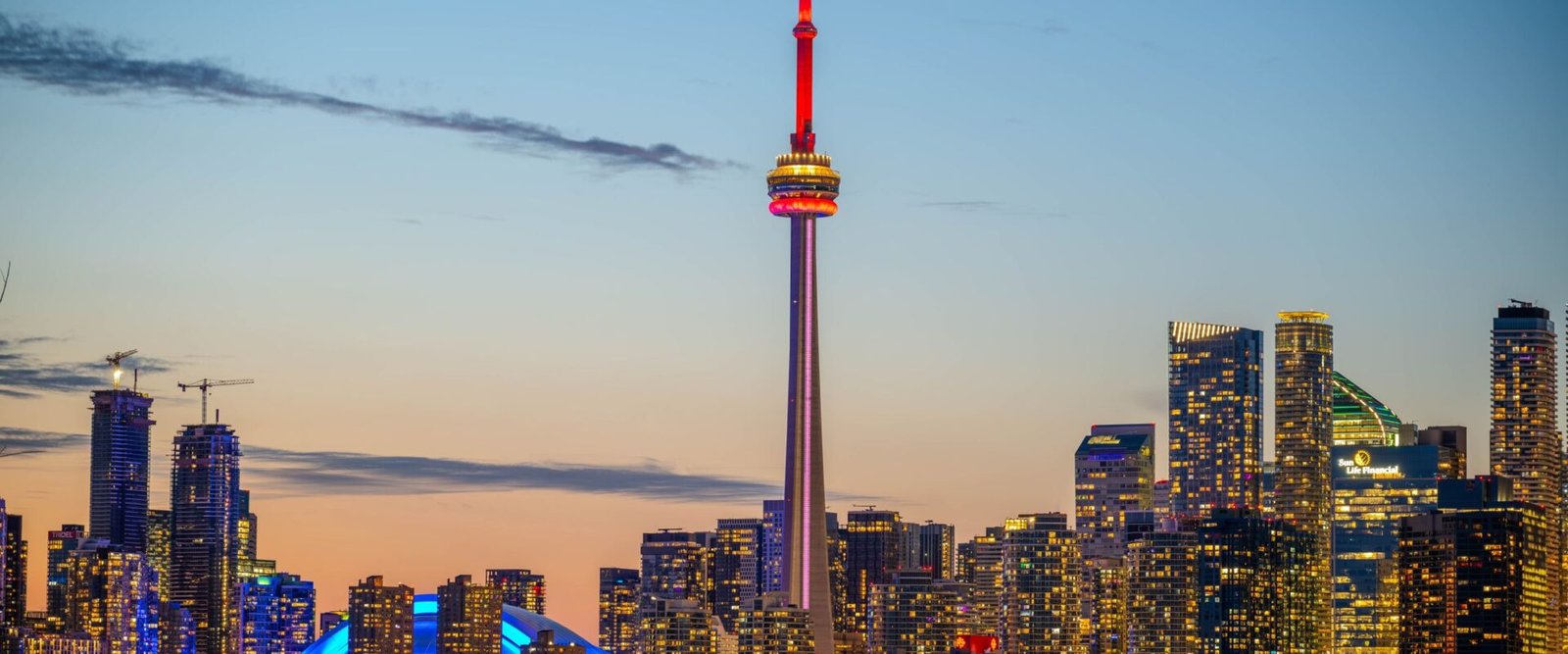 Skyline van Toronto met de CN Tower