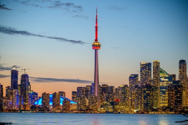 Skyline van Toronto met de CN Tower