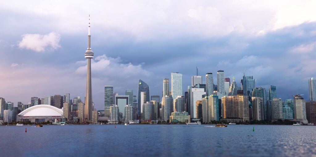 Skyline van Toronto vanaf het water