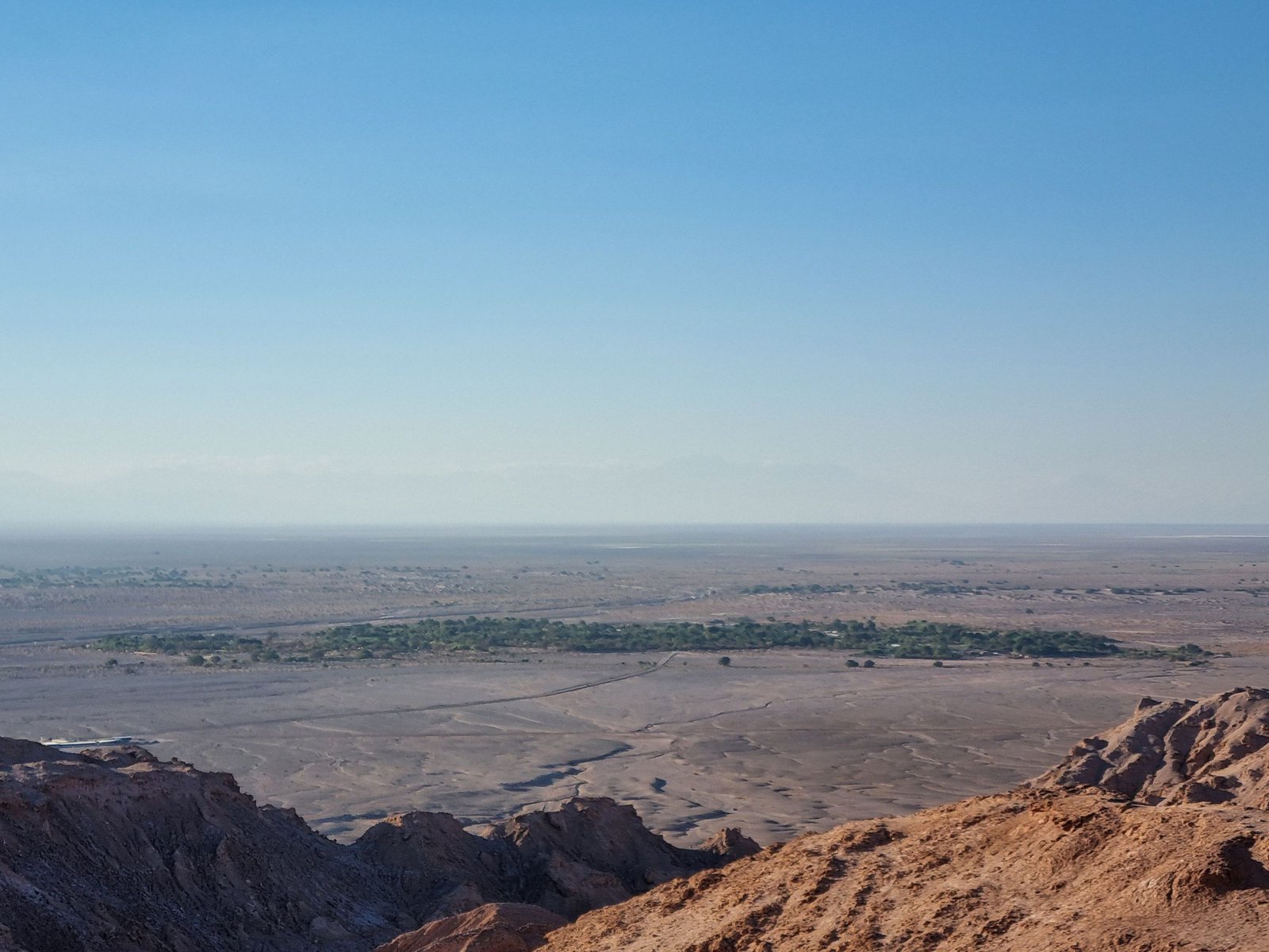 Uitzicht over de oase van San Pedro de Atacama