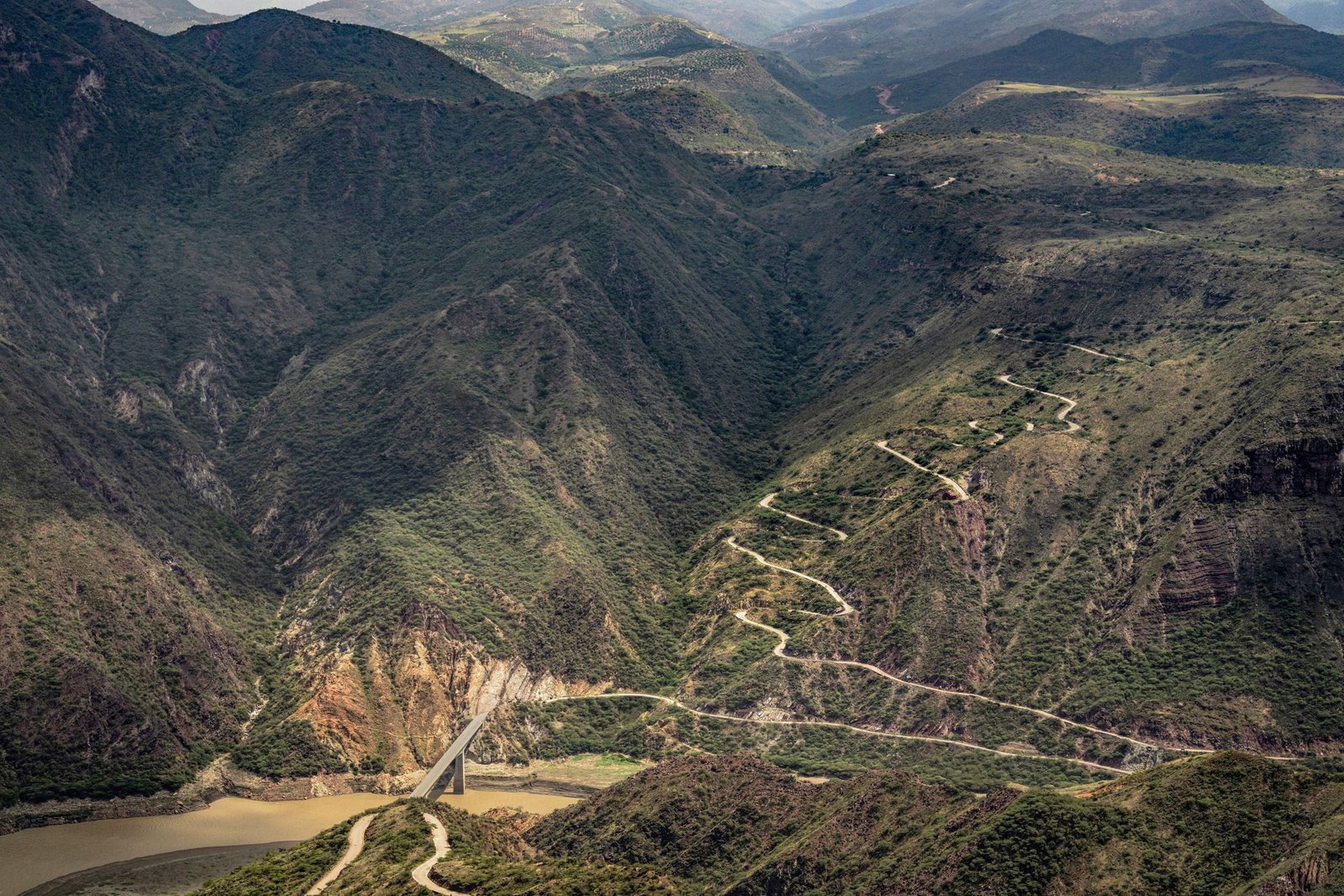 Bergen in de Colombiaanse Andes