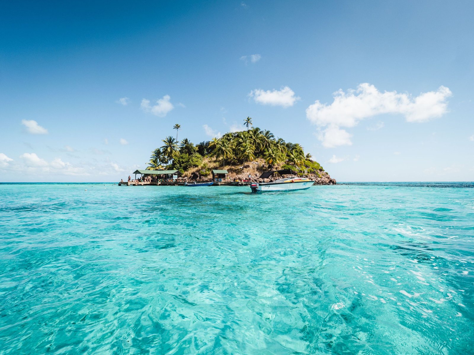 Eilandje met palmbomen bij San Andrés