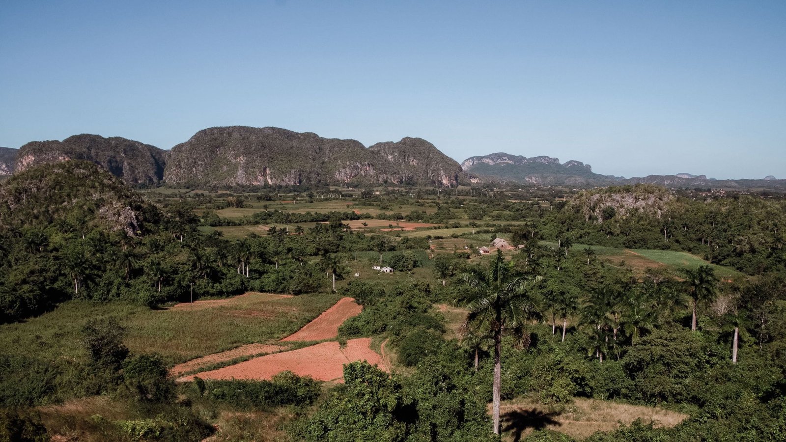Vallei met mogotes in West-Cuba
