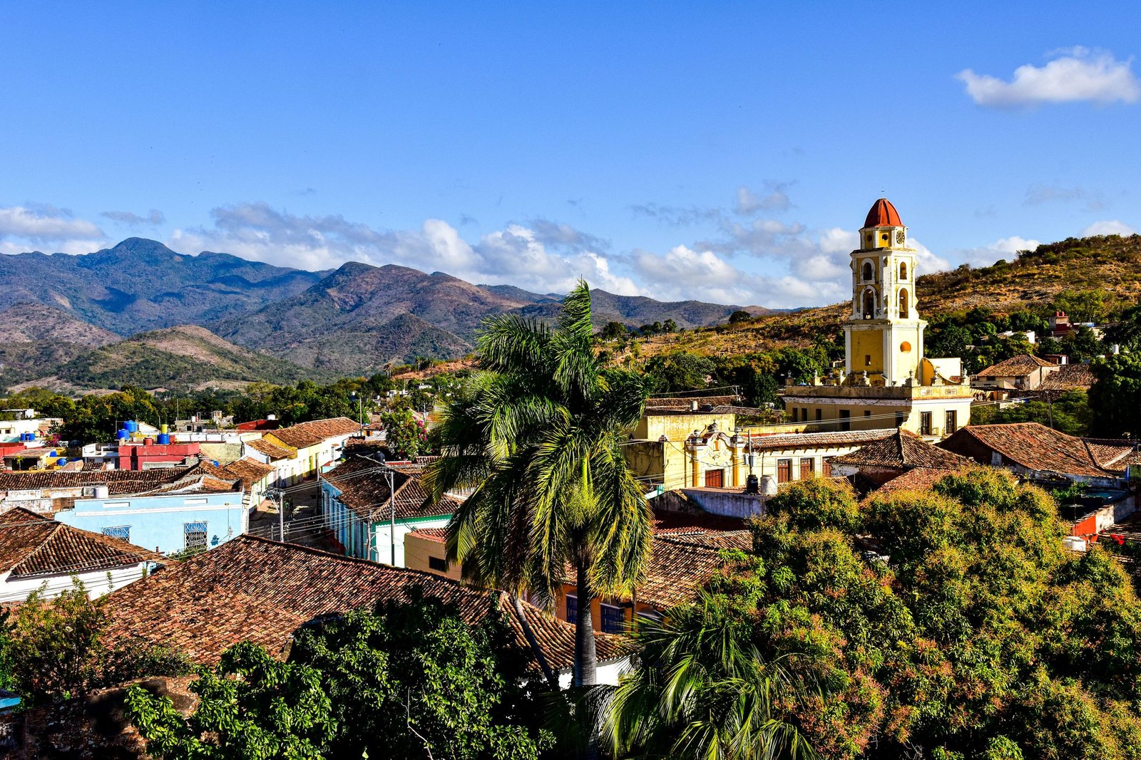 Trinidad met de bergen van de Escambray