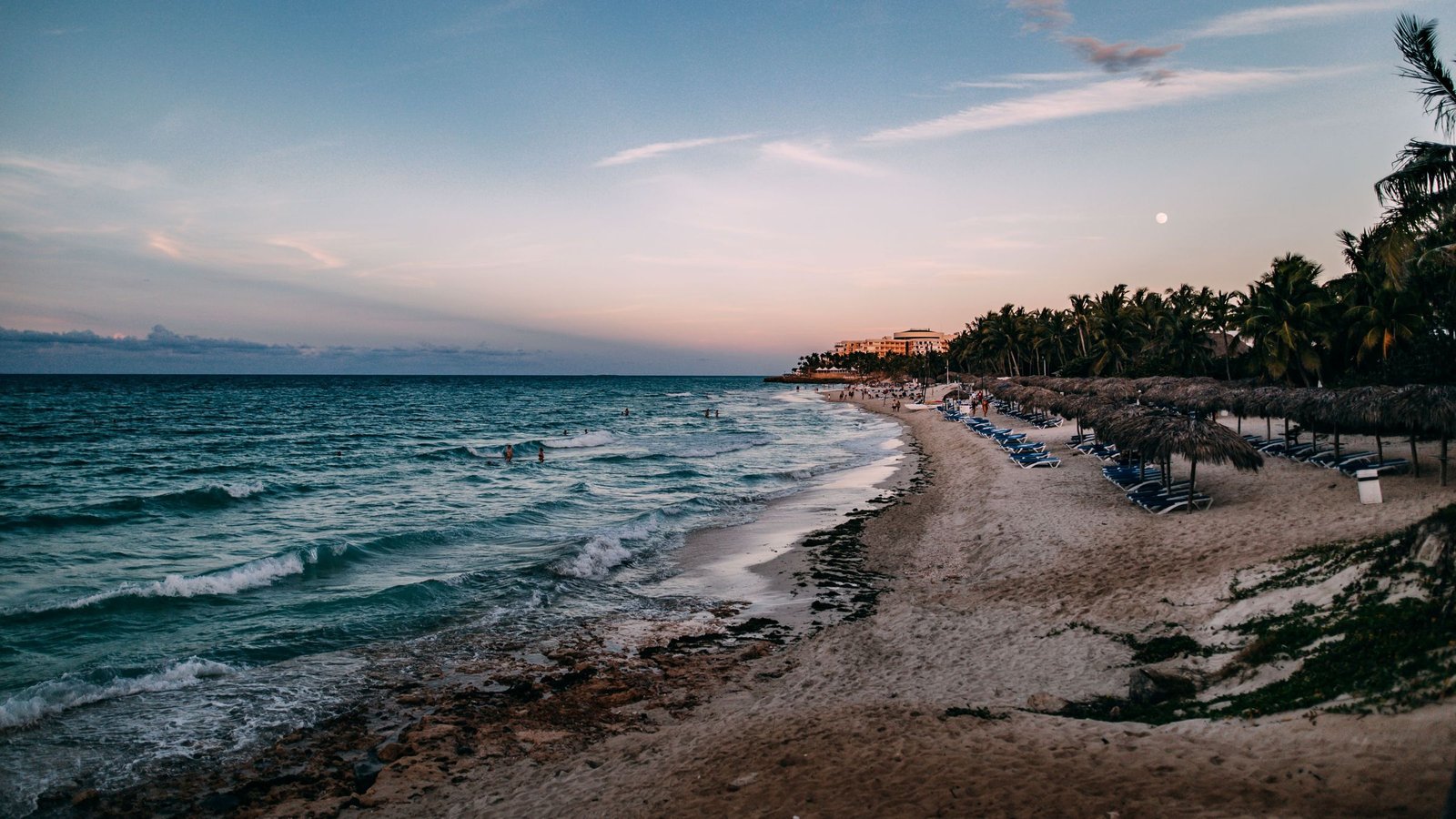 Varadero bij zonsondergang