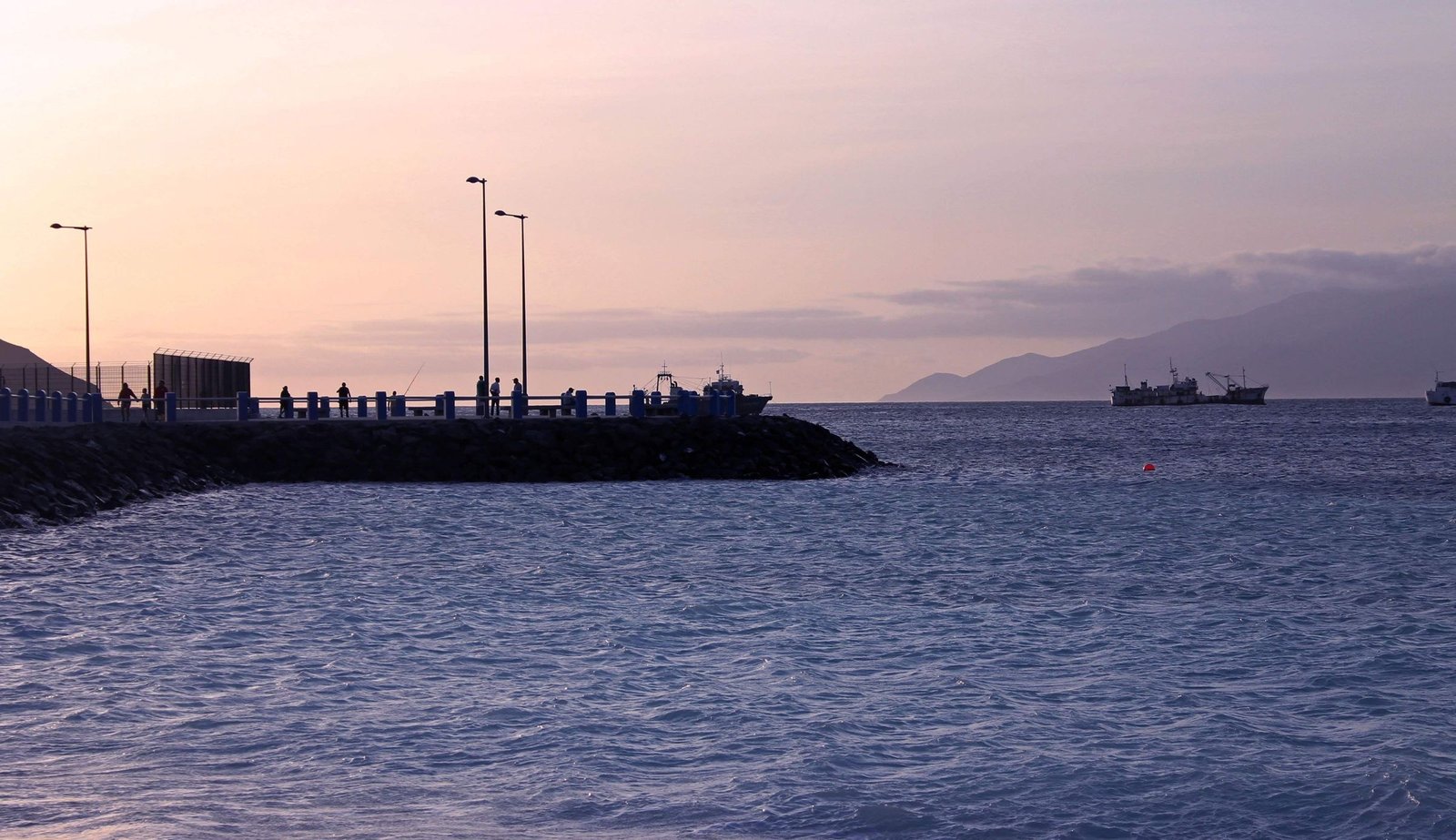 De haven van Mindelo op São Vicente