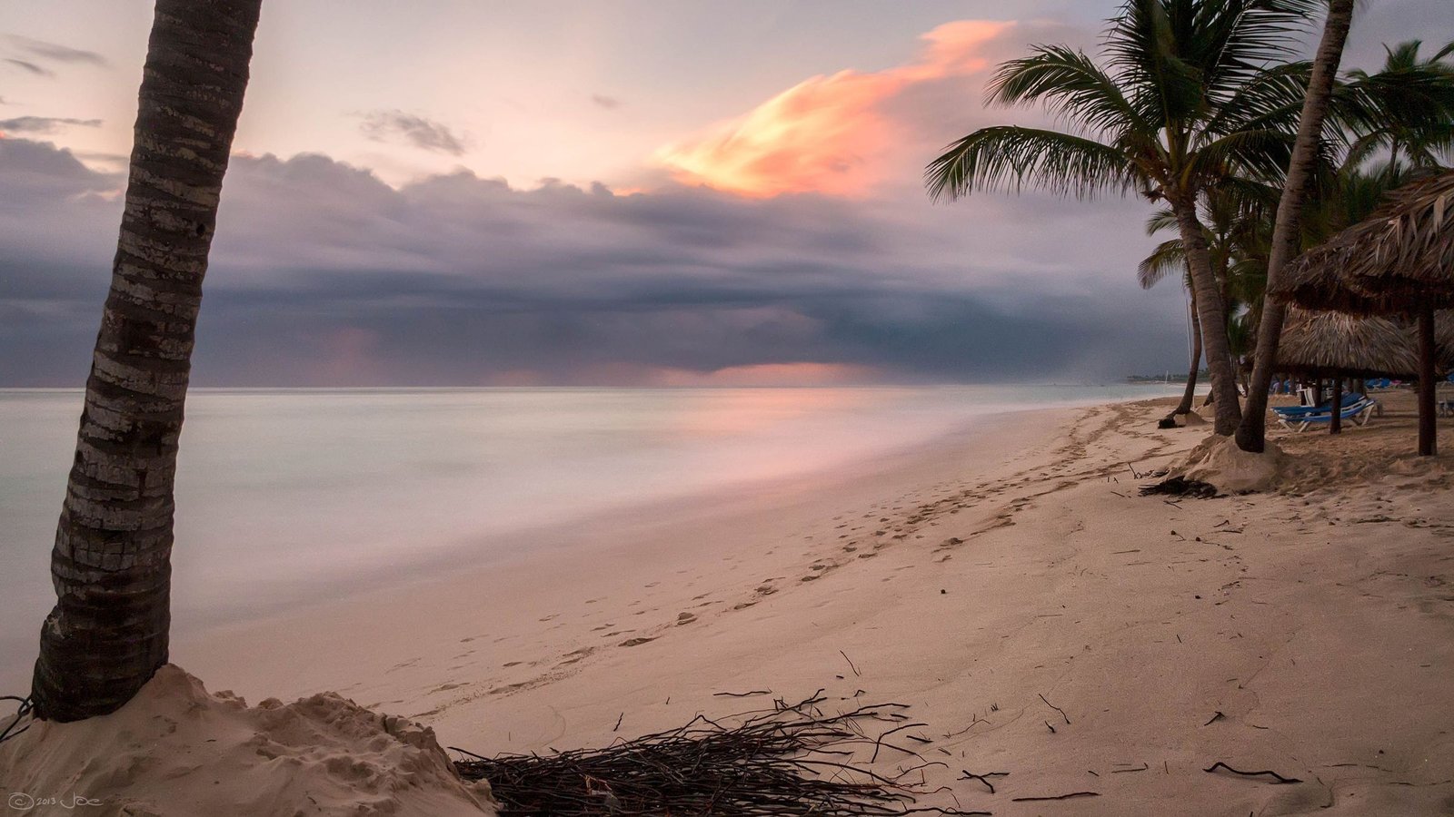 Zonsondergang aan het strand van Punta Cana