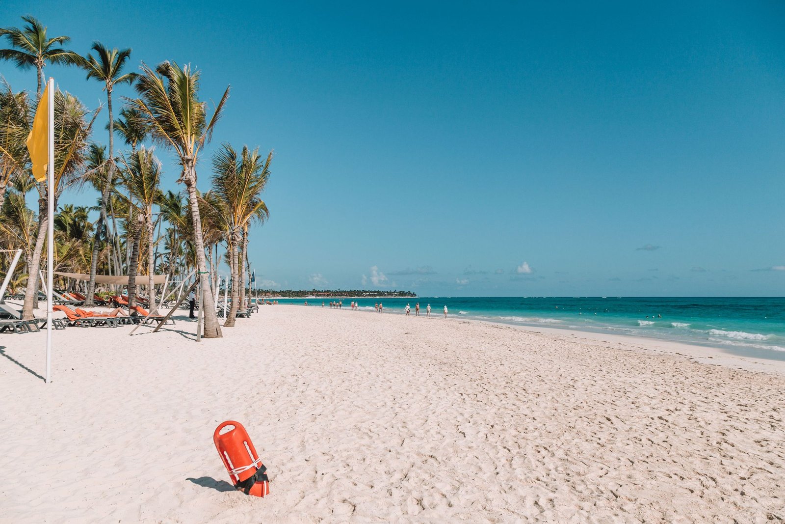 Breed zandstrand in Punta Cana
