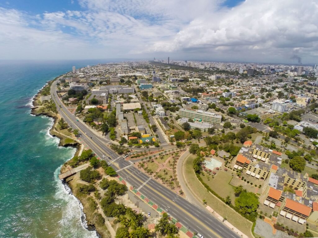 De Malecón langs de kust van Santo Domingo