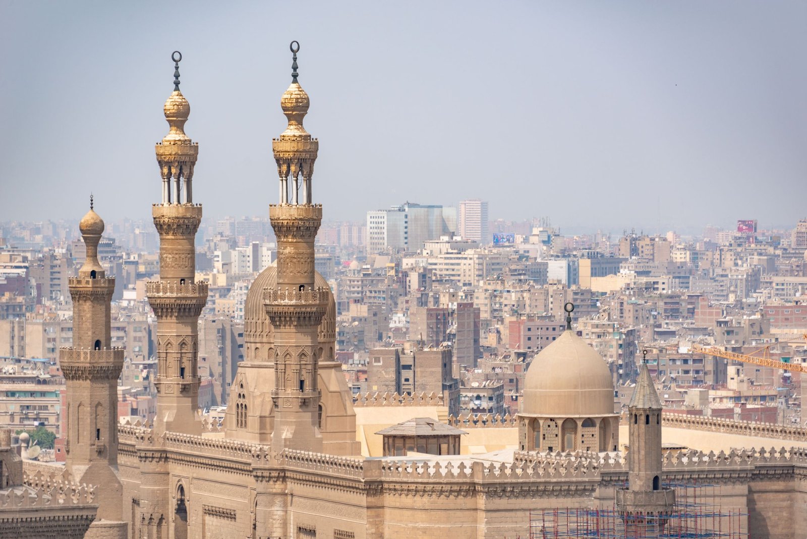 Islamitische architectuur in Cairo van bovenaf