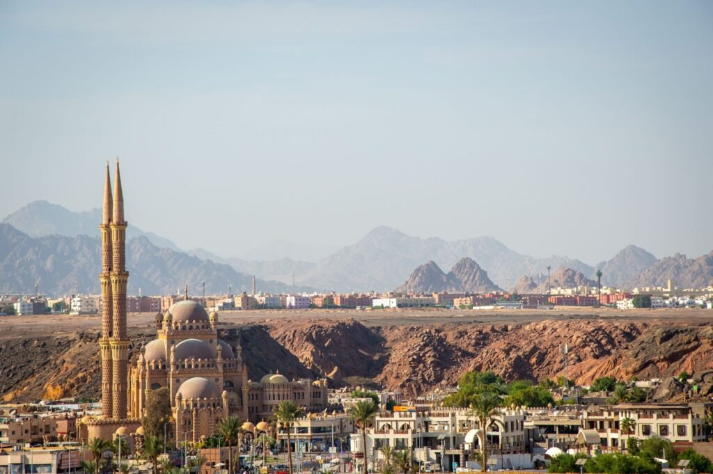 Moskee en bergen in Sharm el-Sheikh