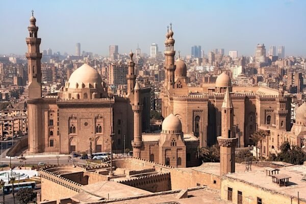 Historische moskeeën boven Cairo