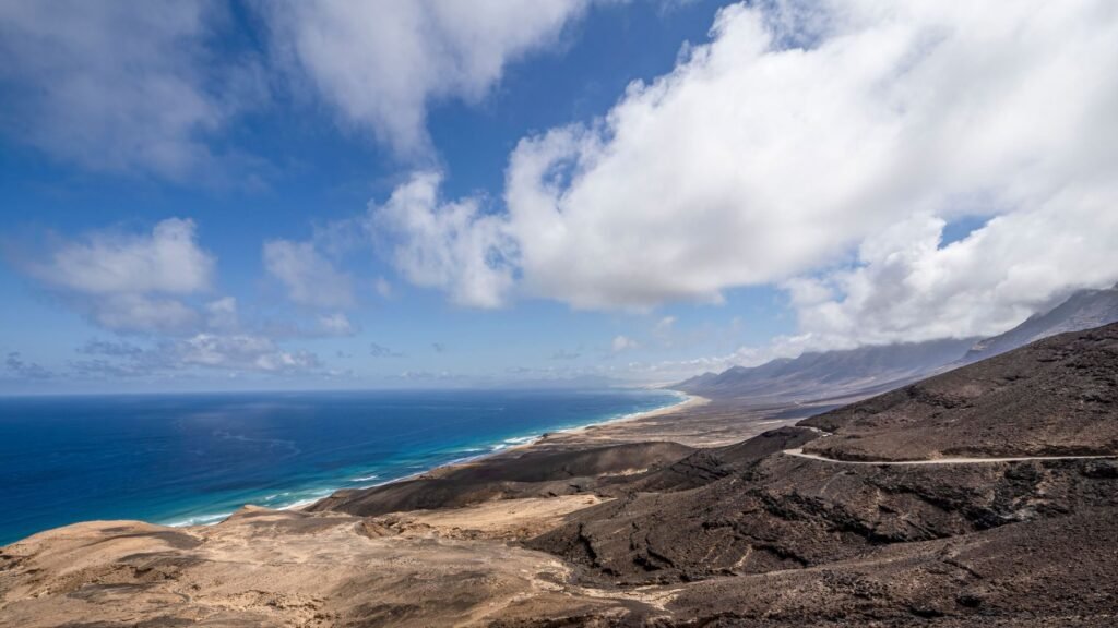 Kust van Fuerteventura van bovenaf