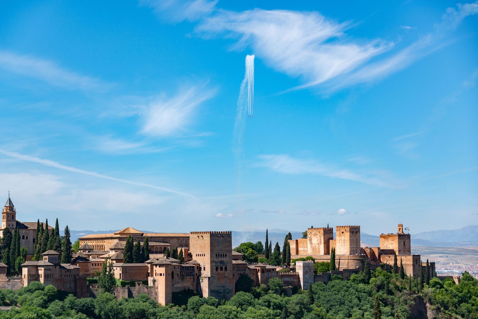 Het Alhambra boven Granada