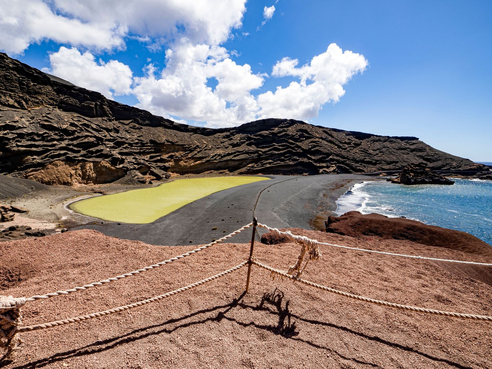 Groene lagune van El Golfo