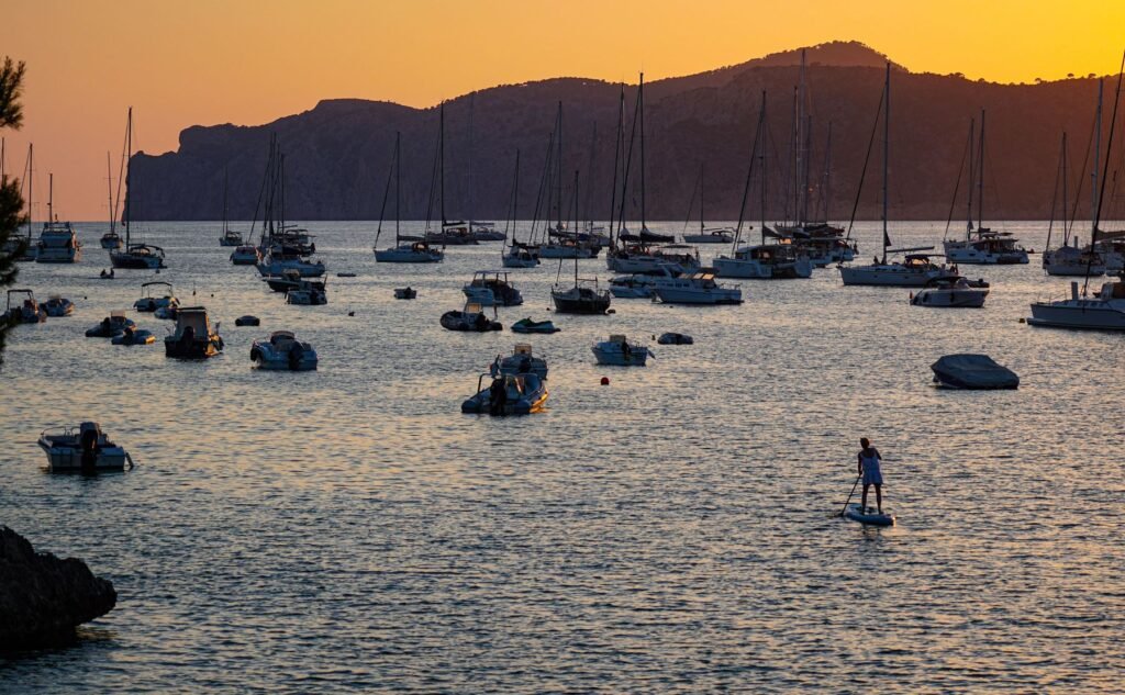 Bootjes in de baai van Santa Ponsa