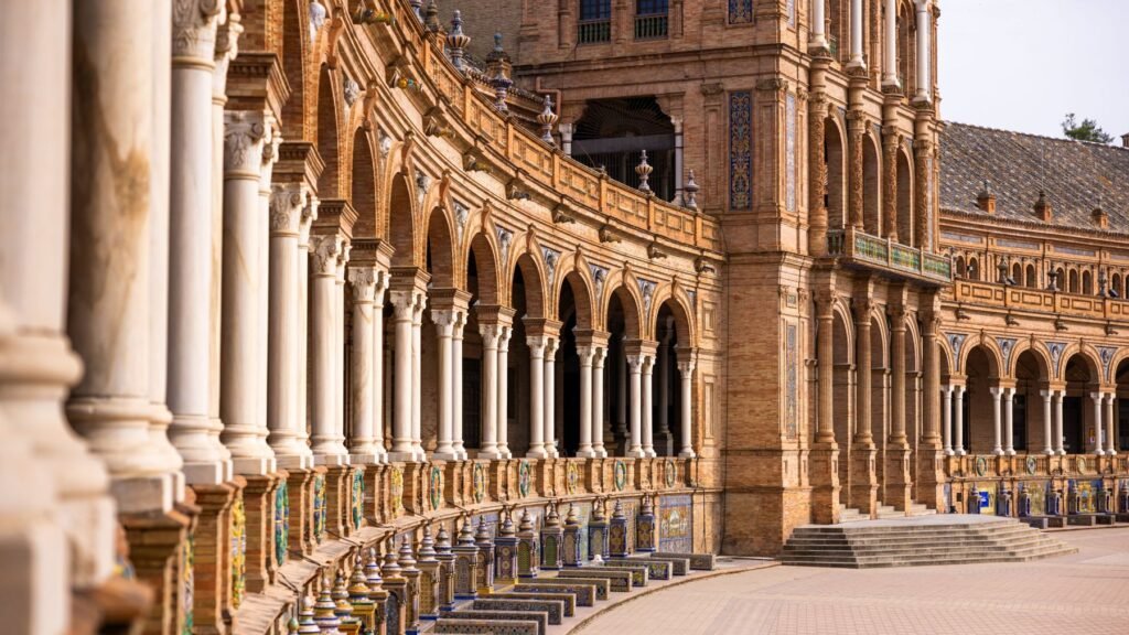Bogen van de Plaza de España in Sevilla