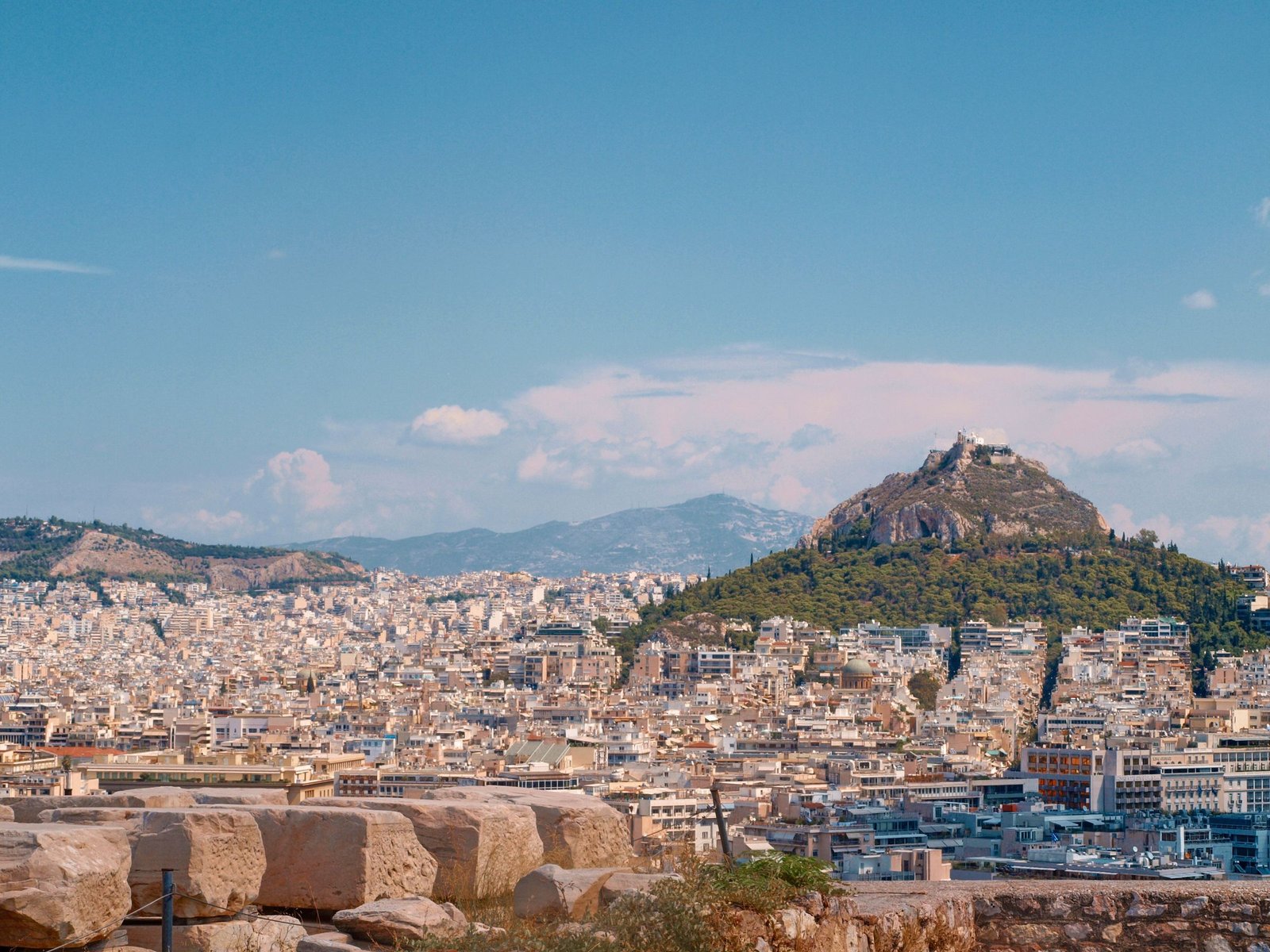Athene met de Lycabettus
