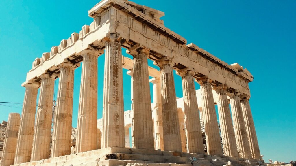Zuilen van het Parthenon