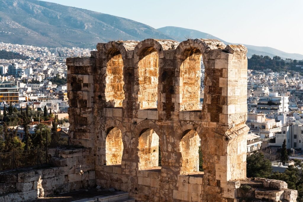Antieke ruïne in Athene