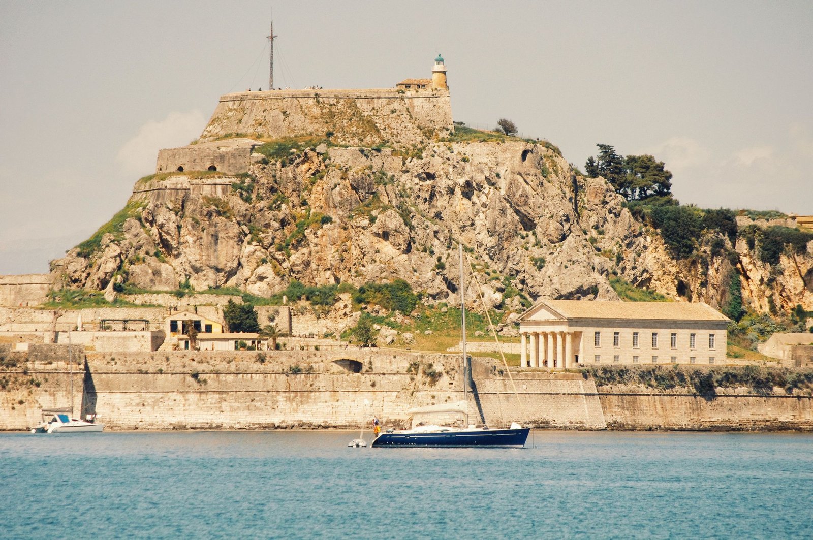 Het oude fort van Corfu