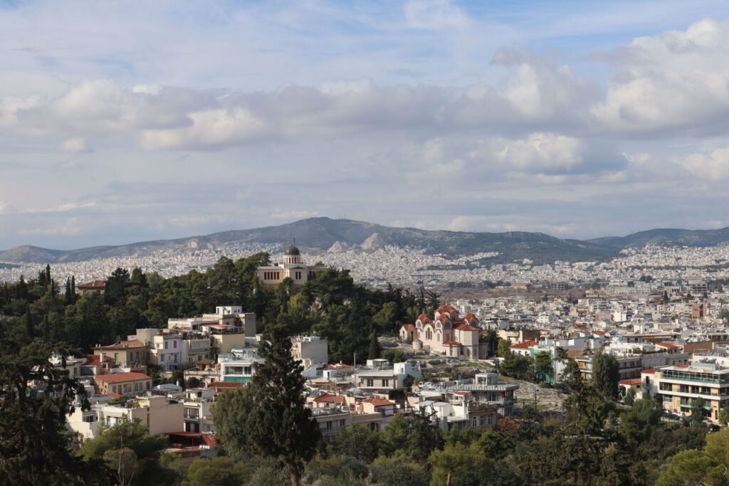Uitzicht over Athene