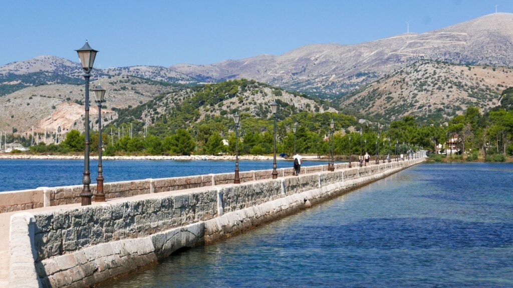 Brug bij Argostoli op Kefalonia