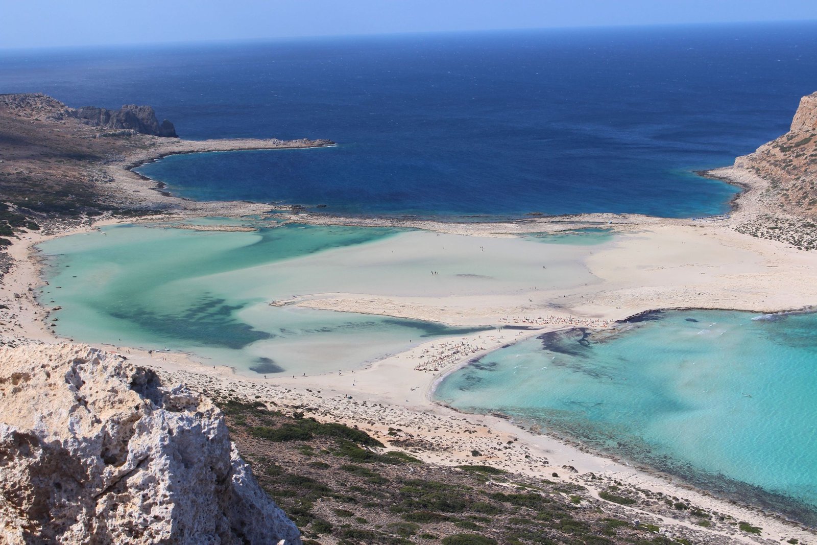 De lagune van Balos op Kreta