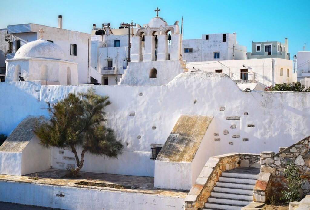 Witte kerk op Naxos