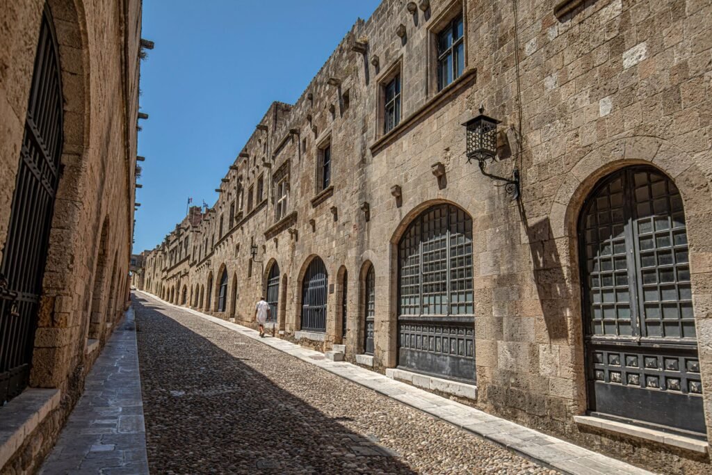 De Ridderstraat in Rhodos